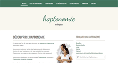 Desktop Screenshot of haptonome.be