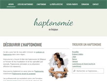 Tablet Screenshot of haptonome.be